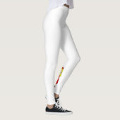 Stylish White Leggings Print on Calves (Rechts)