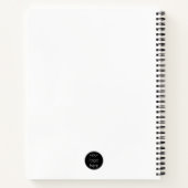 Stylish White Modern Professional Business Logo Notizblock (Rückseite)