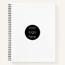 Stylish White Modern Professional Business Logo Notizblock