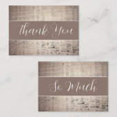 Stylish White Polka Dot Mitteilungskarte (Vorne/Hinten)