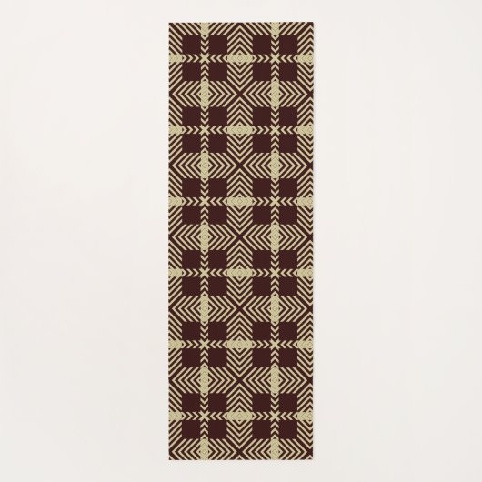 Stylish Windowpane Geometric design Yoga Mat Yogamatte (Rückseite)