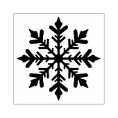 Stylish Winter Snowflake Silhouette Shape Gummistempel (Prägung)