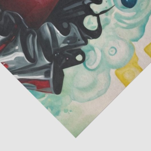 Stylish Witch - Ruby Heels - Striped Stockings Seidenpapier (Detail)