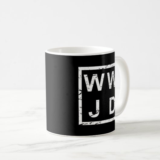 Stylish Wwjd Kaffeetasse (VorderseiteRechts)