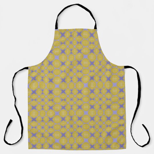Stylish Yellow Geometric Design Apron Schürze (Vorderseite)