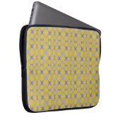 Stylish Yellow Geometric Design Laptopschutzhülle (Vorne Rechts)