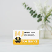 Stylish Your Name Monogram Driving Visitenkarte (Stehend Vorderseite)