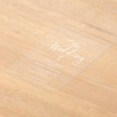 StylishCalligraphy Wedding Acryleinladungen (Ablage )