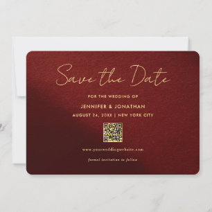 Stylishe goldene Kalligrafie-Skript Save The Dates Date