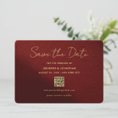 Stylishe goldene Kalligrafie-Skript Save The Dates Date (Stehend Vorderseite)