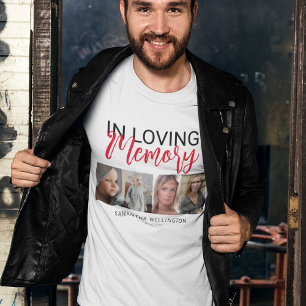 Stylishes 4-Foto-Memorial-T-Shirt T-Shirt