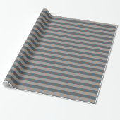 Stylishes Arona Blau und Mocha Geschenkpapier (Ungerollt)
