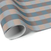 Stylishes Arona Blau und Mocha Geschenkpapier (Rolleneckpunkt)