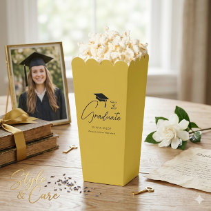 Stylishes benutzerdefiniertes Skript Absolvent M G Geschenkschachtel