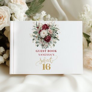Stylishes Boho Sweet 16 Gästebuch Anmeldung