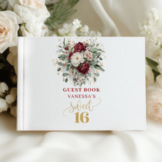 Stylishes Boho Sweet 16 Gästebuch Anmeldung