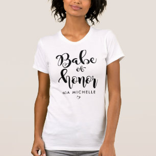 Stylishes Ehrenmädchen Schwarz-Weiß-T-Shirt T-Shirt