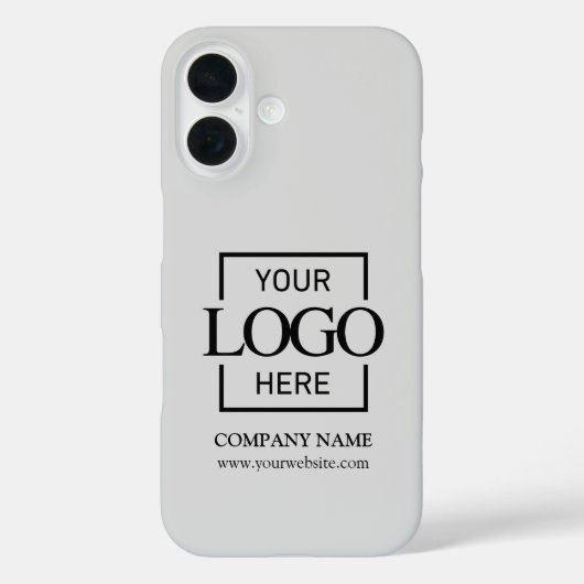 Stylishes einfaches graues Firmenlogo Apple Case-Mate iPhone Hülle (Rückseite)