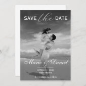 Stylishes einfaches vollflächiges doppelseitiges S Save The Date (Vorne/Hinten)