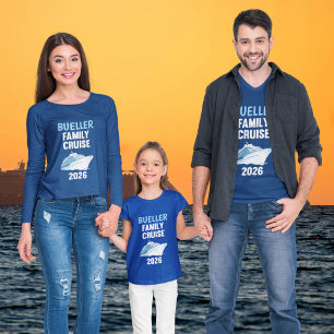 Stylishes Familientreff 2026 Cruise Matching Grupp Tri-Blend Shirt