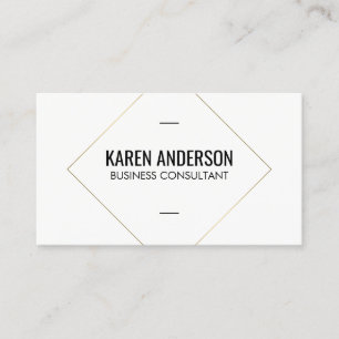 Stylishes Gold Quadrat Visitenkarte