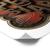 Stylishes Gold SUPERSTAR Poster (Ecke)