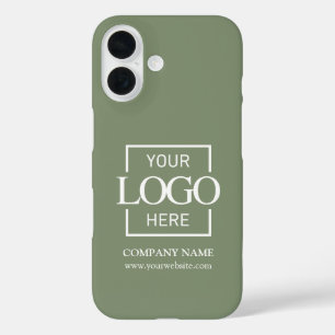 Stylishes Logo für Geschäftsunternehmen in Salbeig iPhone 16 Hülle