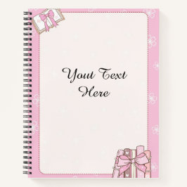 Stylishes Mädchen-Pink-Notizbuch-Dokument Notizblock