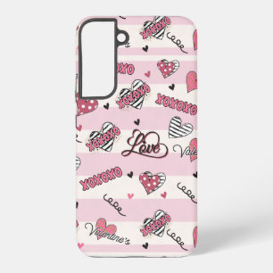 Stylishes XOXO Valentinstag-Muster  Samsung Galaxy Hülle
