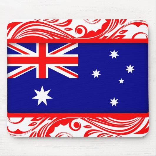 Stylisierte australische Flagge Mousepad (Vorne)