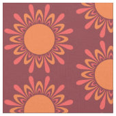 Stylisierte Blume-Muster Stoff (Nahaufnahme)