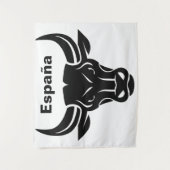 Stylisierte Bull-benutzerdefinierte Texttapeten Wandteppich (Vorderseite)