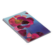 Stylisierte Burgundy Floral Notizblock (Rechte Seite)