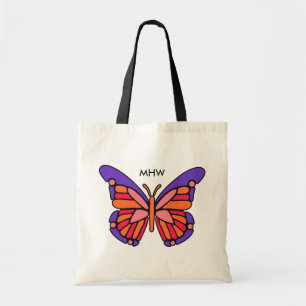 Stylisierte Butterfly-Taschen mit Monogramm Tragetasche