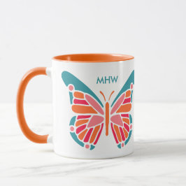Stylisierte Butterfly-Tasse Tasse