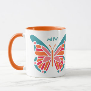 Stylisierte Butterfly-Tasse Tasse