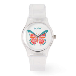 Stylisierte Butterfly-Uhren für Monogramm Armbanduhr