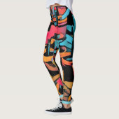 Stylisierte Cactus Funky Leggings (Links)