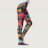 Stylisierte Cactus Funky Leggings (Rechts)