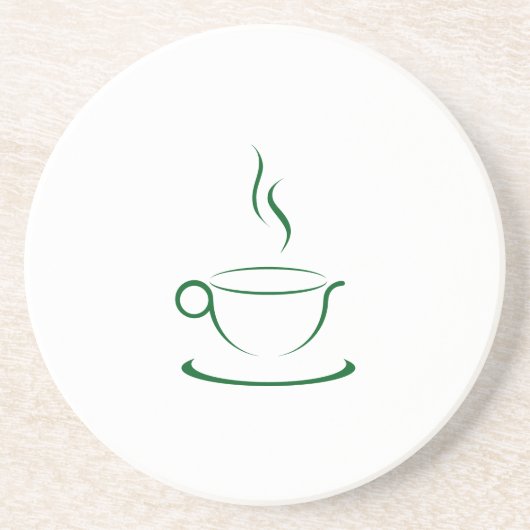 Stylisierte Coffee Tasse Untersetzer (Vorne)