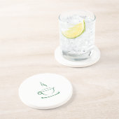Stylisierte Coffee Tasse Untersetzer (Seite)