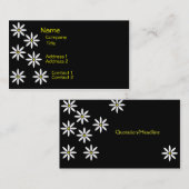 Stylisierte Daisies-Visitenkarte Visitenkarte (Vorne/Hinten)