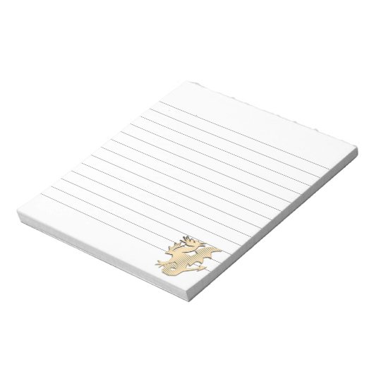Stylisierte Dragon Lined Notizblock (Rotiert)