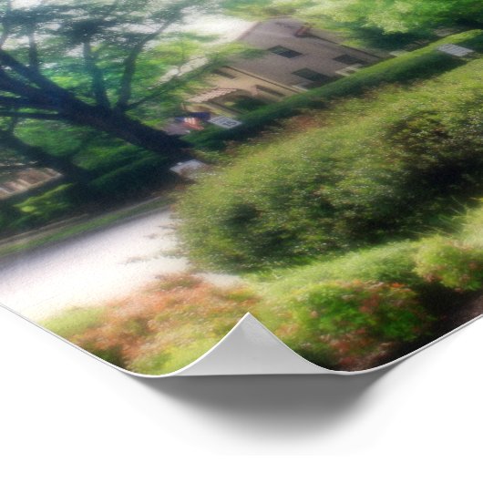 Stylisierte Eisen-Mike-Finale auf Matte-Leinwand Poster (Ecke)