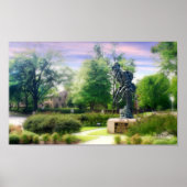 Stylisierte Eisen-Mike-Finale auf Matte-Leinwand Poster (Vorne)