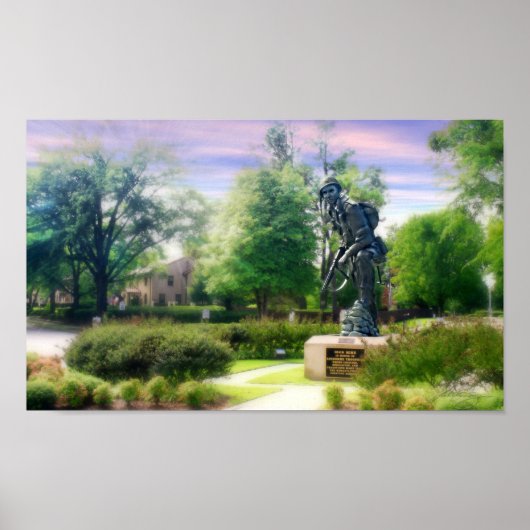 Stylisierte Eisen-Mike-Finale auf Matte-Leinwand Poster (Vorne)