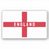 Stylisierte Flagge in England Aufkleber (Vorderseite)