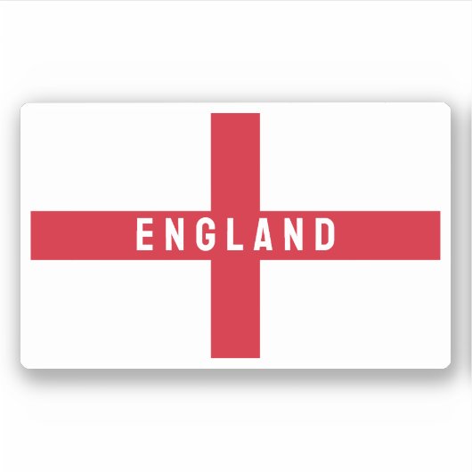 Stylisierte Flagge in England Aufkleber (Vorderseite)
