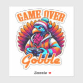 Stylisierte Hoodie Turkey Gamer mit Not leidendem Aufkleber (Blatt)