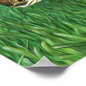 Stylisierte Juvenile Green Turtle Poster (Ecke)